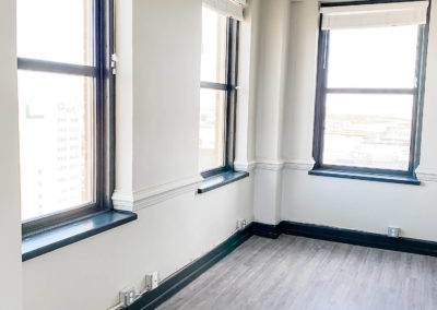 Large Windows with Deep Window Sills in an Empty Room at Merchants Plaza